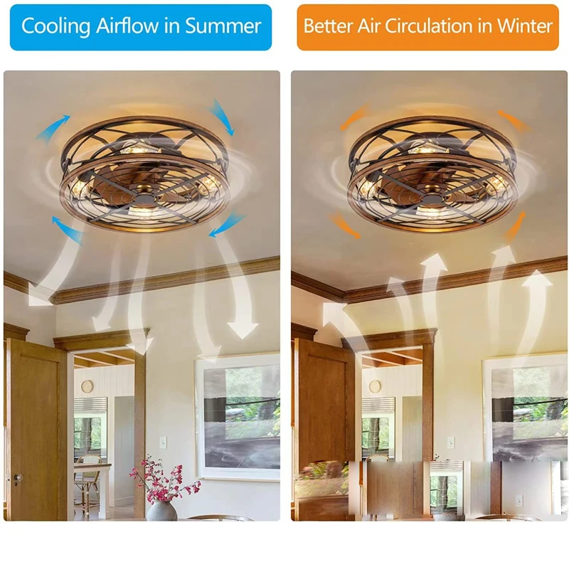Kipas angin plafon Retro ruang - Decor Lighting Ceiling Fans ulasan dan harga