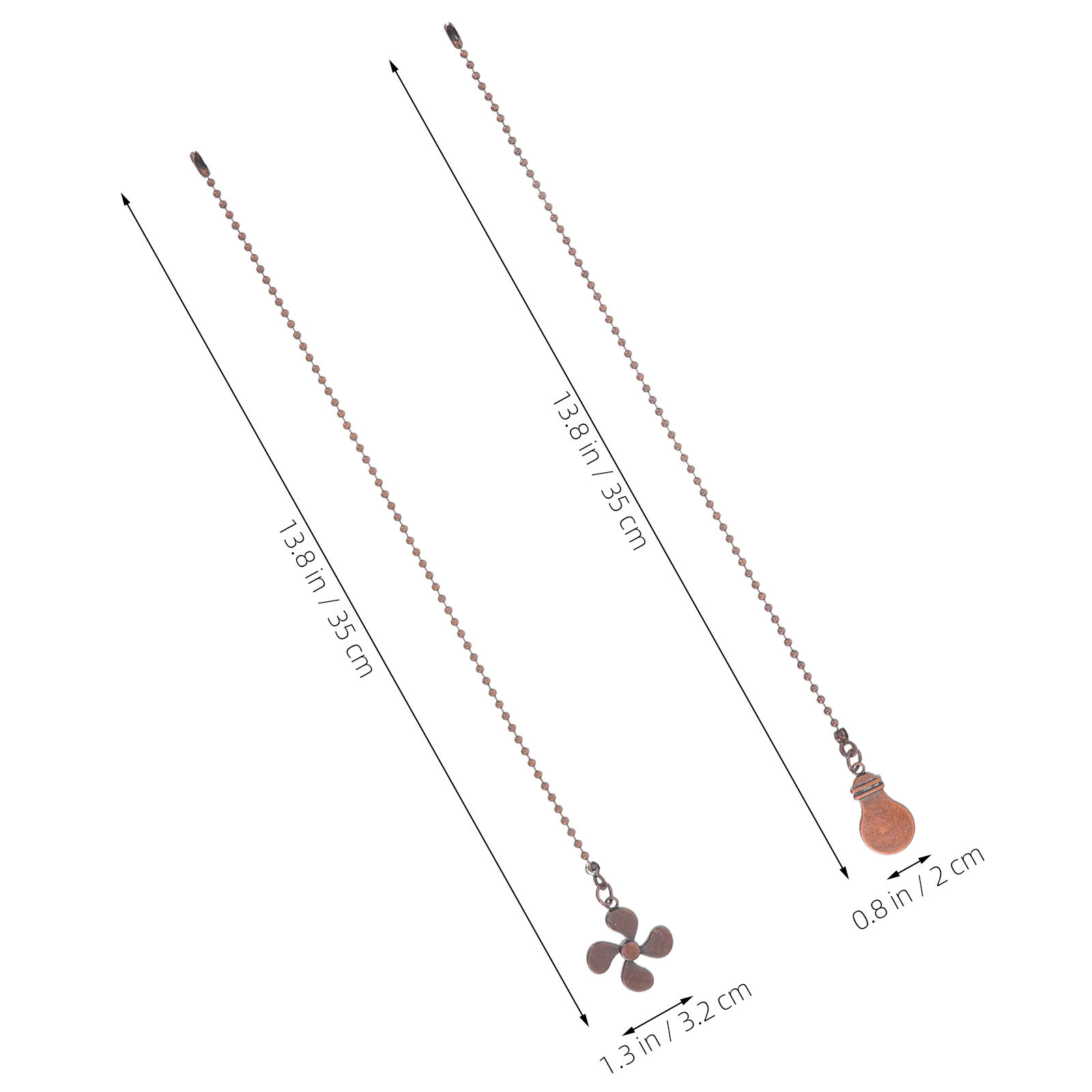 2Pcs Rantai Tarik Lampu Kipas  - Decor Lighting Ceiling Fans ulasan dan harga
