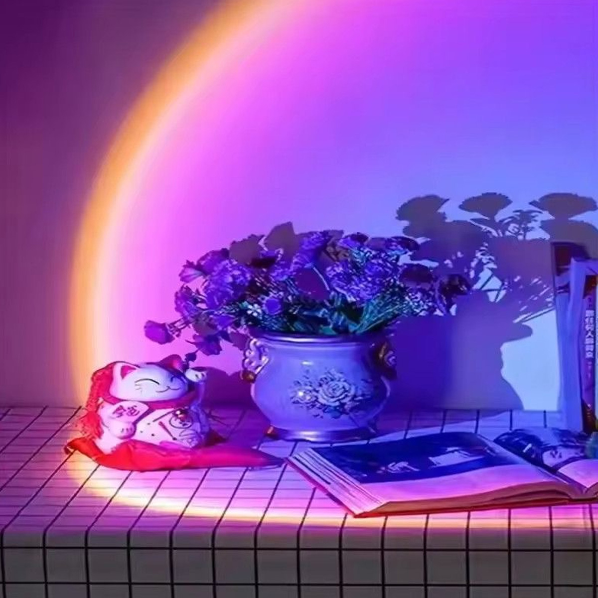 Lampu Proyeksi Matahari Terben - Sunset Lamp Projection ulasan dan harga