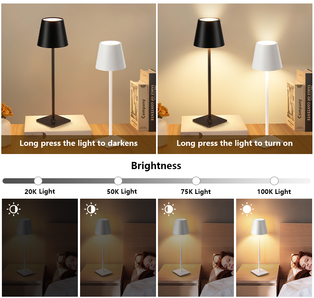 Lampu Meja LED Isi Ulang Nirka - Lighting Decor For Bedroom ulasan dan harga