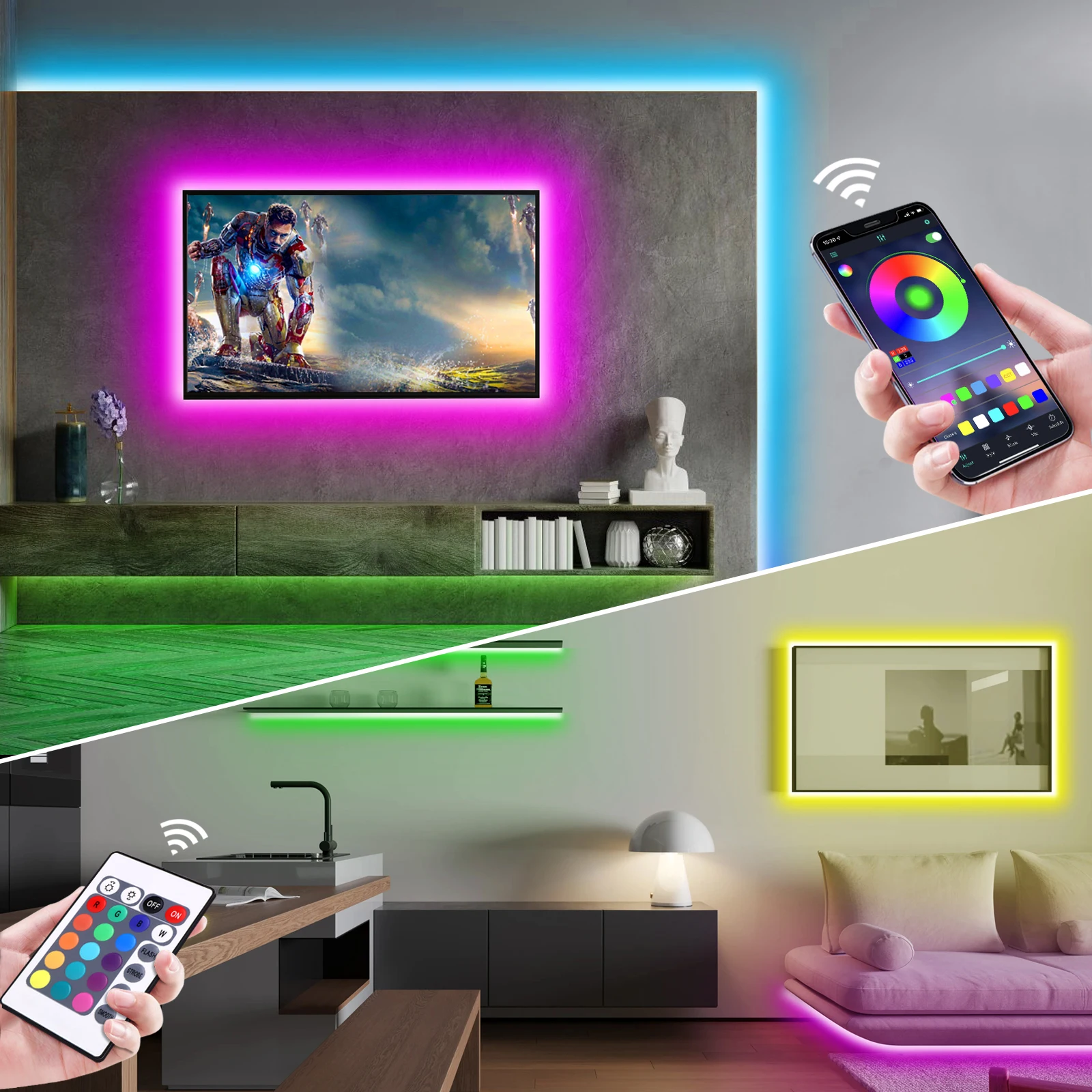 Lampu Strip LED Neon RGB 1-5m  - Lighting Decor Items ulasan dan harga