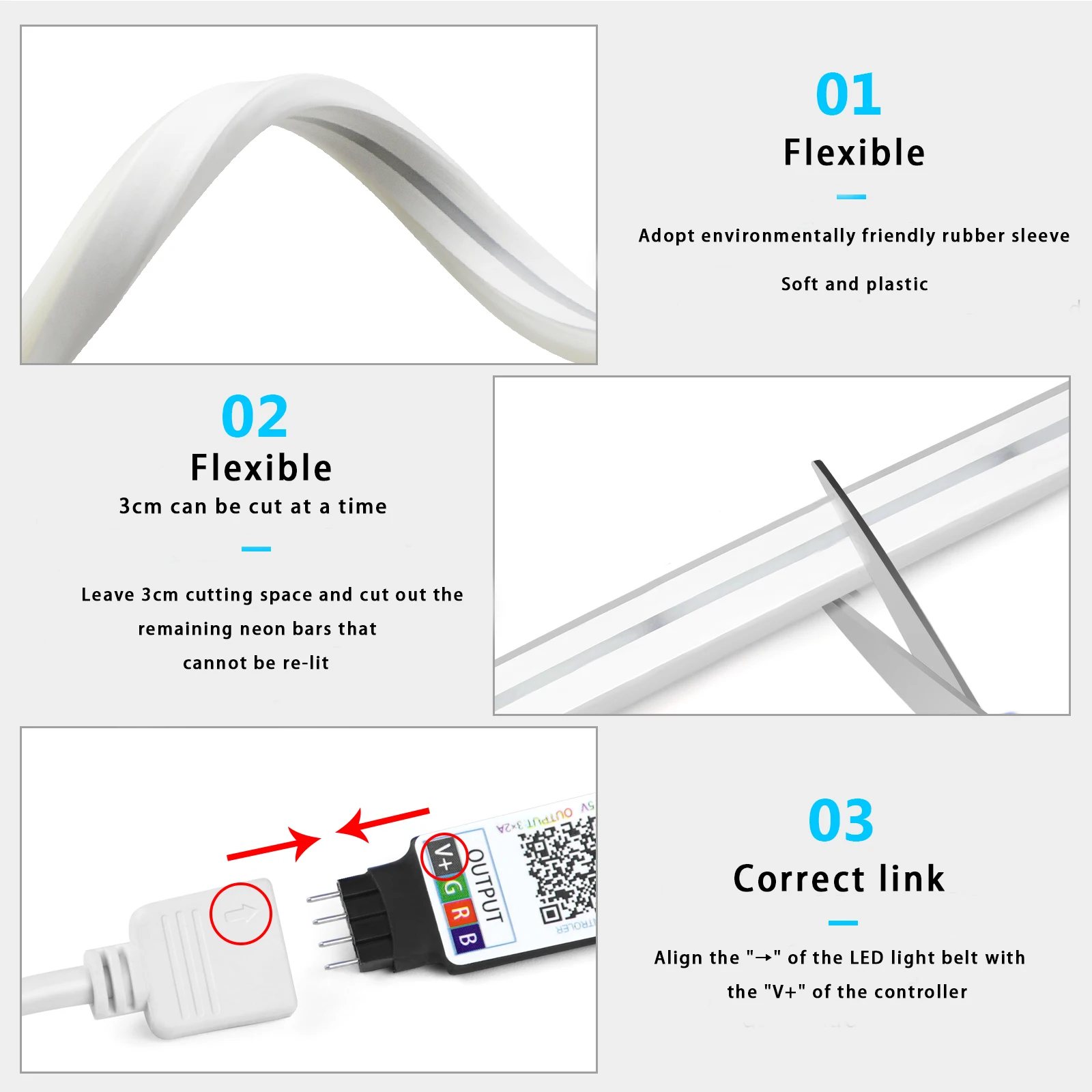Lampu Strip LED Neon RGB 1-5m  - Lighting Decor Items ulasan dan harga
